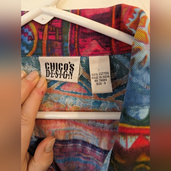 Chico's Colorful Jacket - Picture 5 of 7